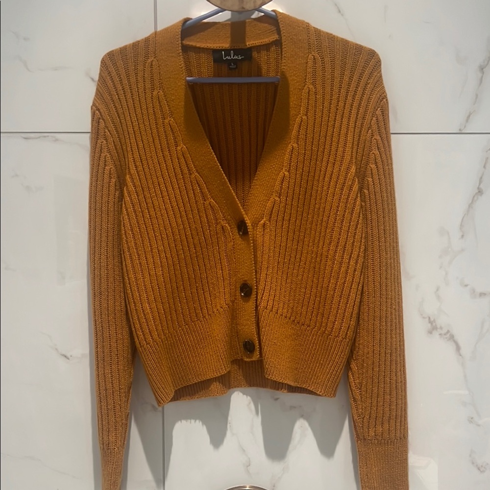 Lulu's Women's Brown Cardigan Sweater